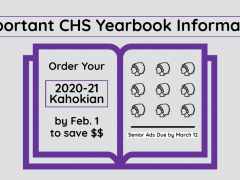 Yearbook & Senior Ad Info for CHS Class of 2021