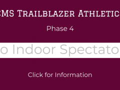 CMS Phase 4 Athletics: No Spectators Indoors