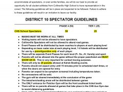 February 4, 2021 Kahok Athletics Spectator Guidelines