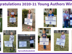 Collage of 20-21 Young Authors Winners