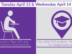CHS Juniors Take 2021 Assessments April 13 & 14