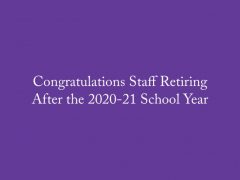 2020-21 Retirees Honored at May Board of Education Meeting