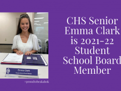 CHS Senior Emma Clark is 21-22 Student School Board Member