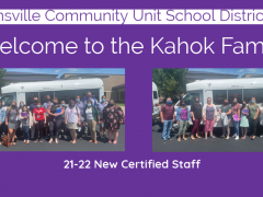 CUSD 10 Welcomes 21-22 New Certified Staff to the Kahok Family