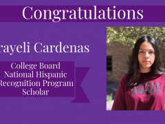 CHS Senior Narayeli Cardenas Named National Hispanic Scholar