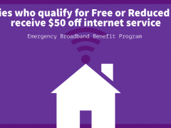 Families Who Qualify for Free/Reduced Meals Eligible for $50 off Internet
