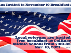 CMS Hosting Annual Veterans Breakfast Nov 10 2021
