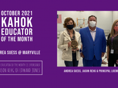 Maryville's Andrea Suess is October Kahok Educator of the Month