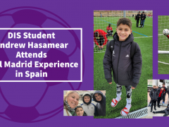 DIS Student Andrew Hasamear Attends Soccer Camp in Madrid