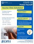 December 6 2021 IDPH COVID Vaccine Clinic Flyer