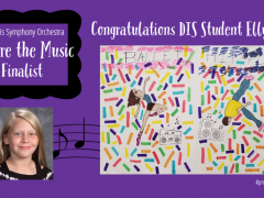 DIS 5th Grader Elly Peck is Finalist in SLSO Art Contest