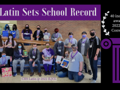 CHS Latin Sets School Record for Awards at 2022 ILJCL Convention
