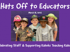Students Wear Hats to Thank & Support Educators