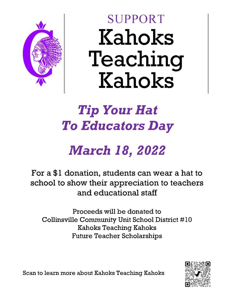 Tip Your Hat to Educators Flier March 2022