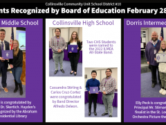 Collage of Students Recognized at Feb 2022 BOE Meeting