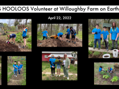 CMS HOOLOOS Volunteer at Willoughby Farm on Earth Day