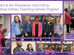 NEA & IEA Presidents Tour CHS; Learn About Future Teachers Program