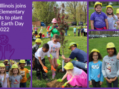 Ameren Illinois joins Renfro Students to Plant Tree on Earth Day