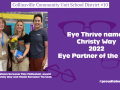 Christy Way Recognized by Eye Thrive for Dedicated Service