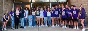 CHS Students at Entrance First Day of 22-23