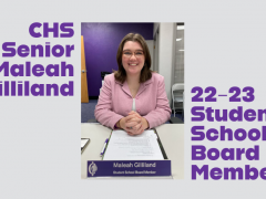 Maleah Gilliland is 22-23 Student School Board Member