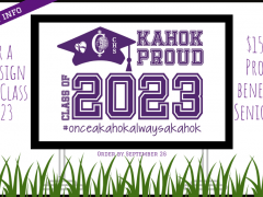 Order Class of 2023 Senior Yard Signs by Sept 26