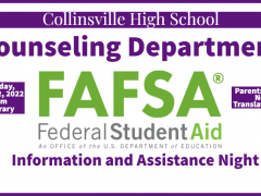 CHS Counseling Dept to Host FAFSA Info Night Oct 12, 2022