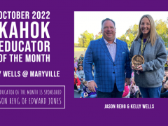 Maryville's Kelly Wells is October 2022 Kahok Educator of the Month