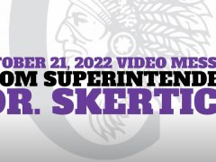 October 21, 2022 Video Update from Dr. Skertich