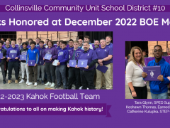 22-23 Football Team and Student Keshawn Thomas Honored Dec 2022