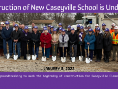 Group photo from Caseyville groundbreaking Jan 5 2023