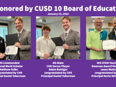 Students and Teacher Honored at Jan 23 2023 CUSD 10 BOE Meeting
