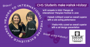 Maleah Gilliland & Thalia Mills Advance to 2023 Thespys