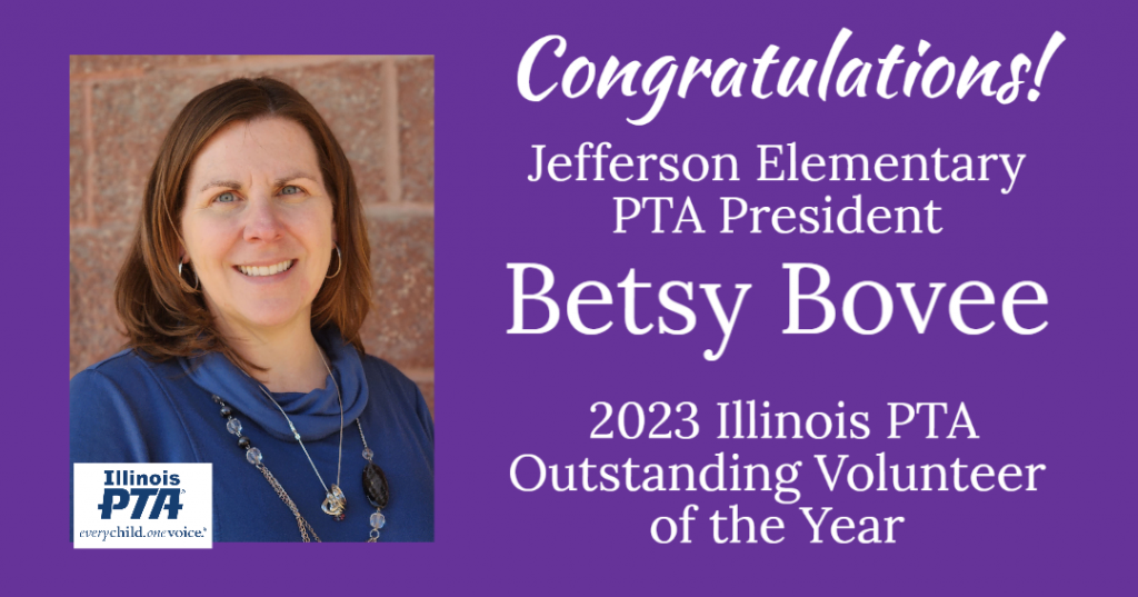 Betsy Bovee 2023 IL PTA Vol of the Year