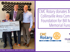 CMC Rotary Donates $5,000 to Collinsville Area Community Foundation for Metzger Fund
