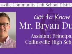 Collinsville High School Assistant Principal Bryan Dunn
