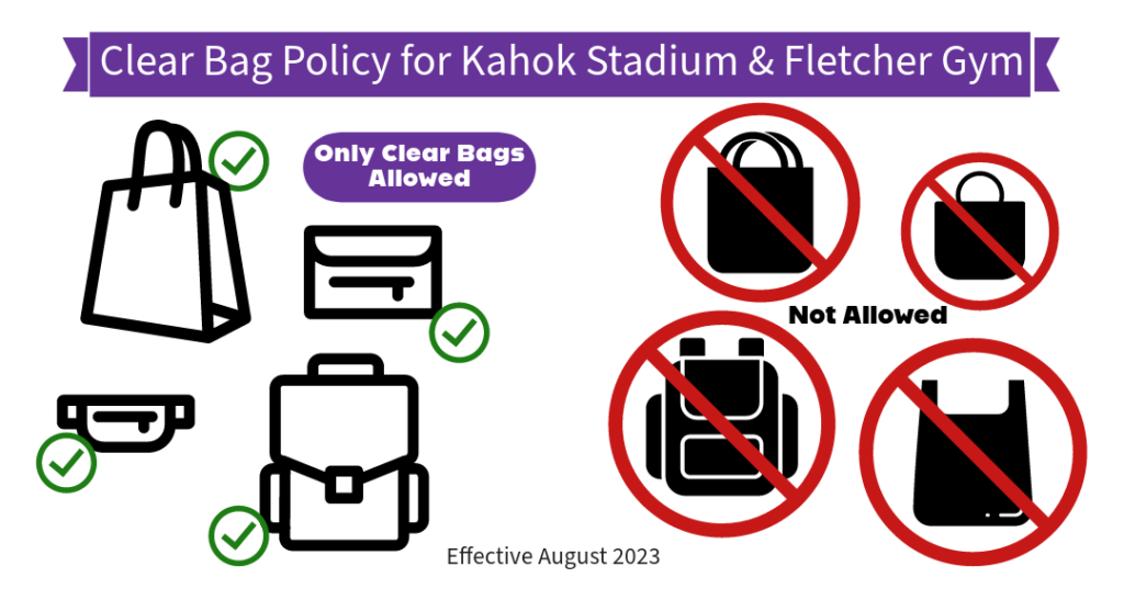 Clear bag policy illustration