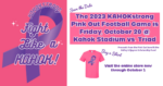 2023 KAHOKstrong Football Pink Out Info