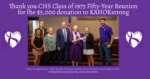 Group Photo of CHS Class of 73 reps with KAHOKstrong