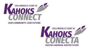 Kahoks Connect English and Spanish Logos