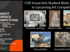 Collage of Collinsville High School student artwork in included in 2023 SW Conference Art Exhibit