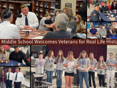 Collage of photos from CMS 2023 Veterans Breakfast