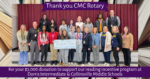 Group photo of CMS Rotary representatives with DIS & CMS students